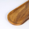 BANDEJA OVAL MARRON COMB 45X15X2CM Unica