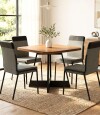Juego de Comedor 4 sillas Duo + Mesa Atria Negro