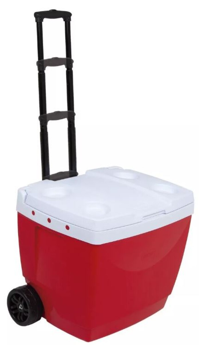 Conservadora Térmica 42 Lts Con Ruedas Y Manija Playa Mor - Rojo 