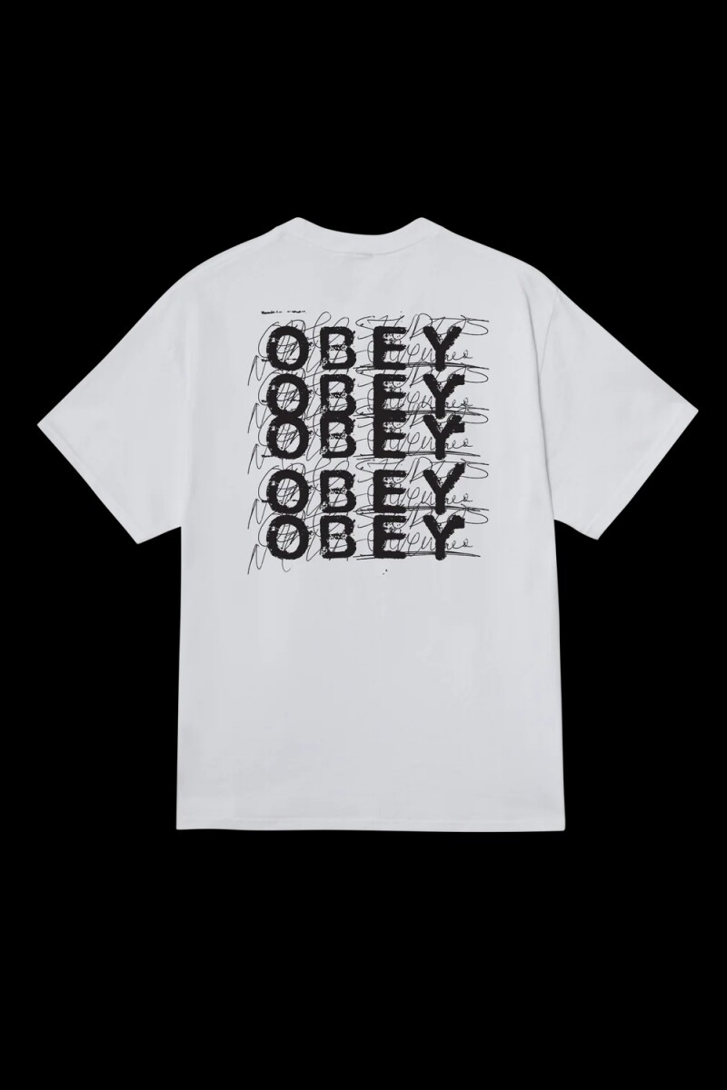 OBEY SCRIBBLE Blanco