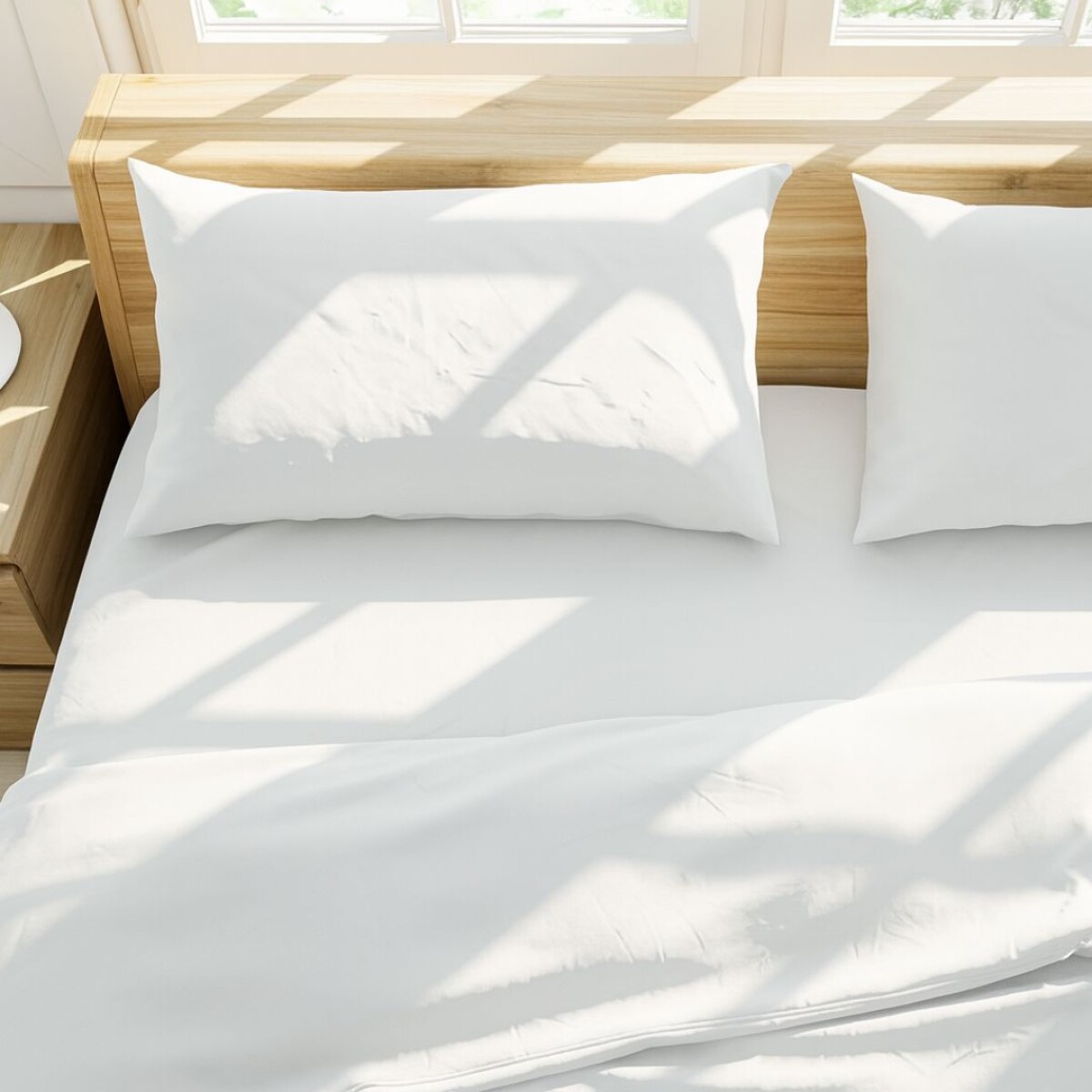 JUEGO DE SABANAS BERLINA 2 PLAZAS + 2 FUNDAS BLANCO 