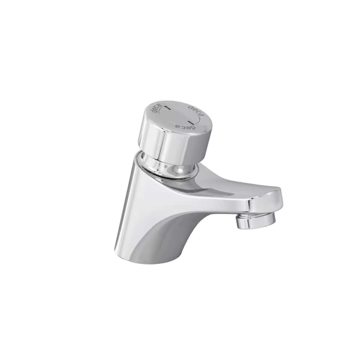Grifería De Lavatorio Temporizado De Mesada Decamatic Hydra Cromo Brillante 