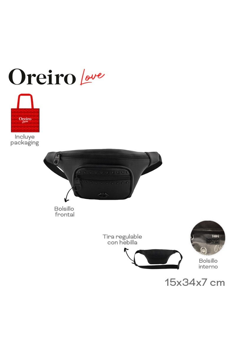 Riñonera Las Oreiro Negro