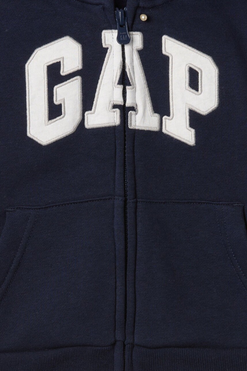 Buzo Canguro Con Cierre Logo Gap Toddler Niño Tapestry Navy