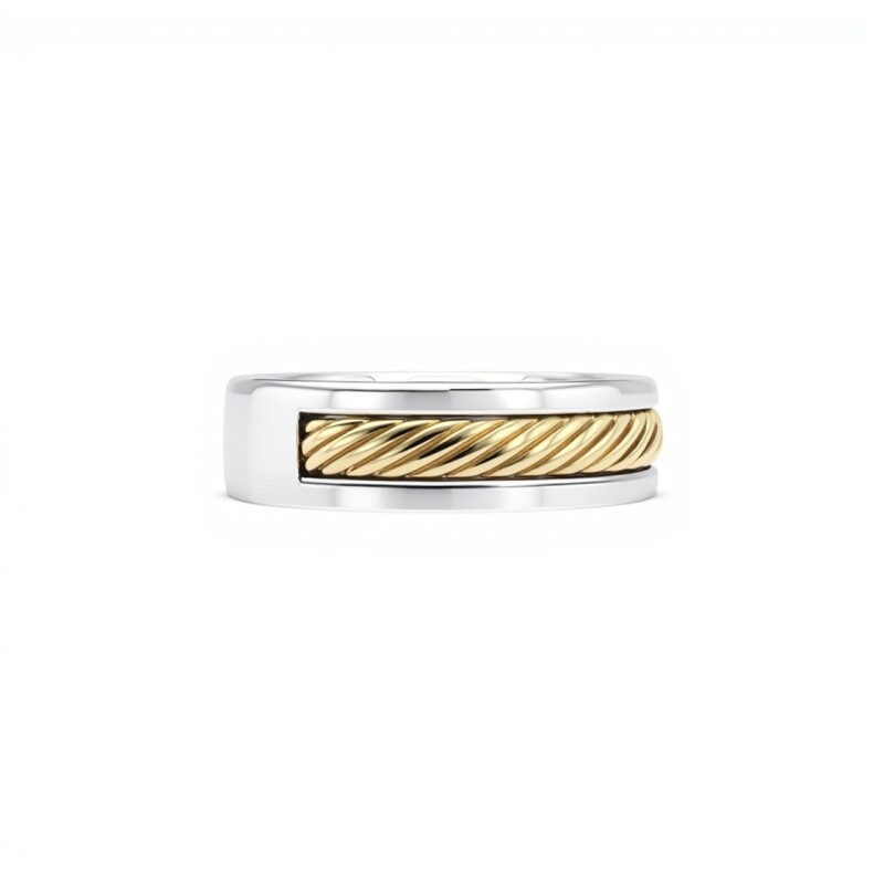 Alianza Labrada -Plata y Oro-Sin Piedra-AL5008 sinpiedra