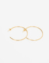 Aros Argollas Metal Aros Argolla Acero - Dorado