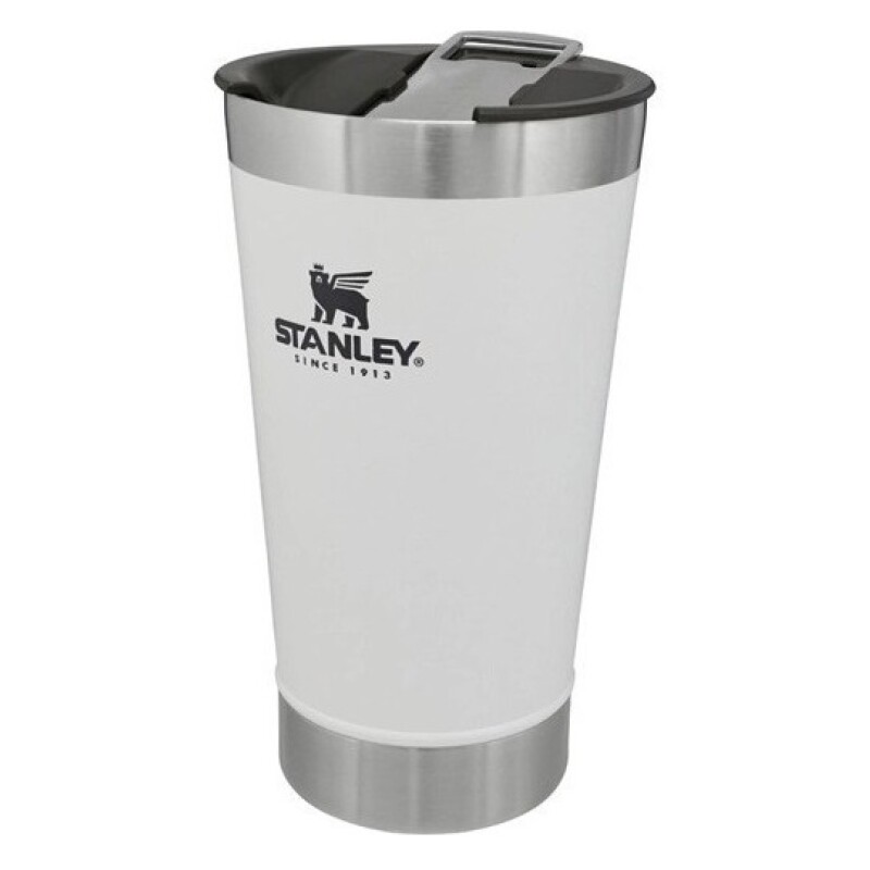 Vaso térmico Stanley Water Beer con tapa polar, 473 ml, color blanco liso Vaso Térmico Stanley Water Beer Con Tapa Polar, 473 Ml, Color Blanco Liso