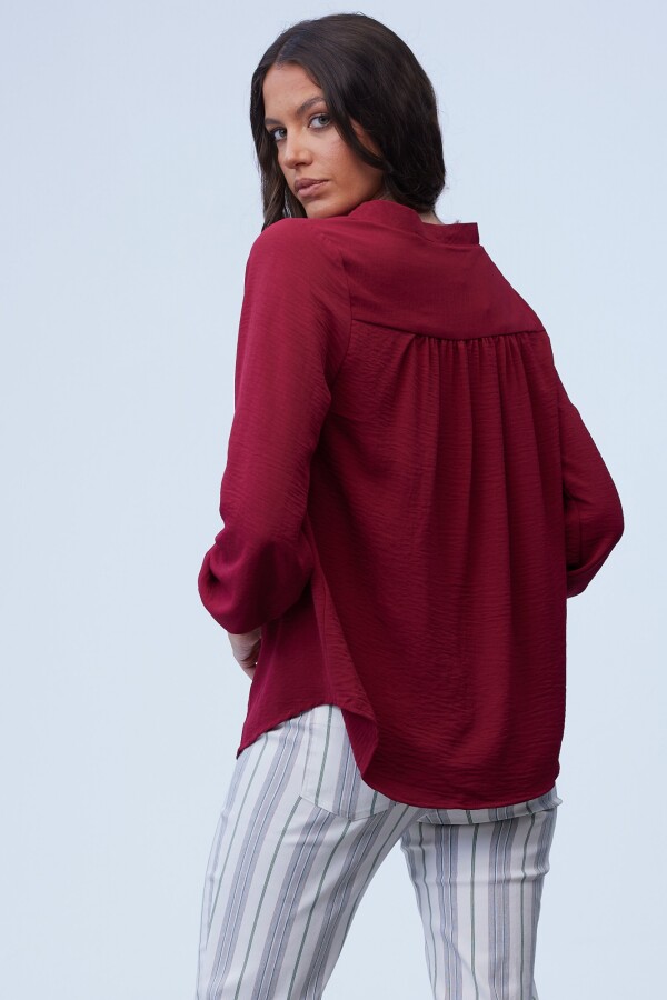 Blusa Frunces BORDEAUX