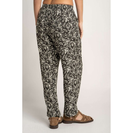 Pantalón Estampado Negro