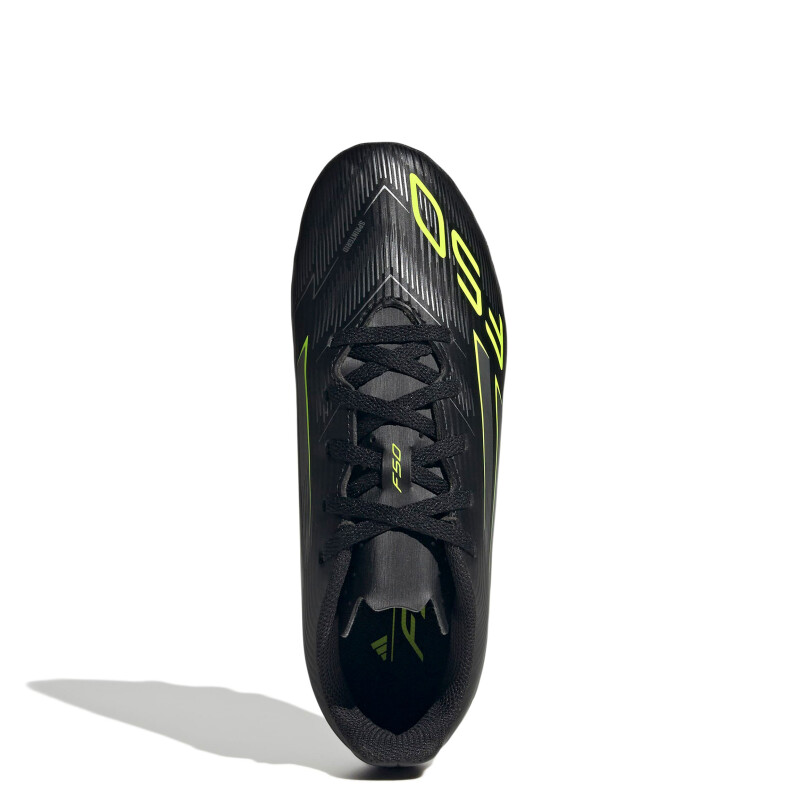 Championes de Fútbol 11 Infantiles Adidas F50 Club Negro - Plateado - Amarillo Limon
