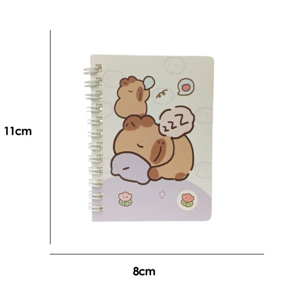 Cuaderno pocket capibara violeta