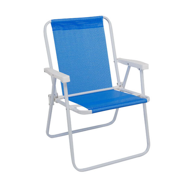 SILLA ALTA ACERO SANNET AZUL AZUL