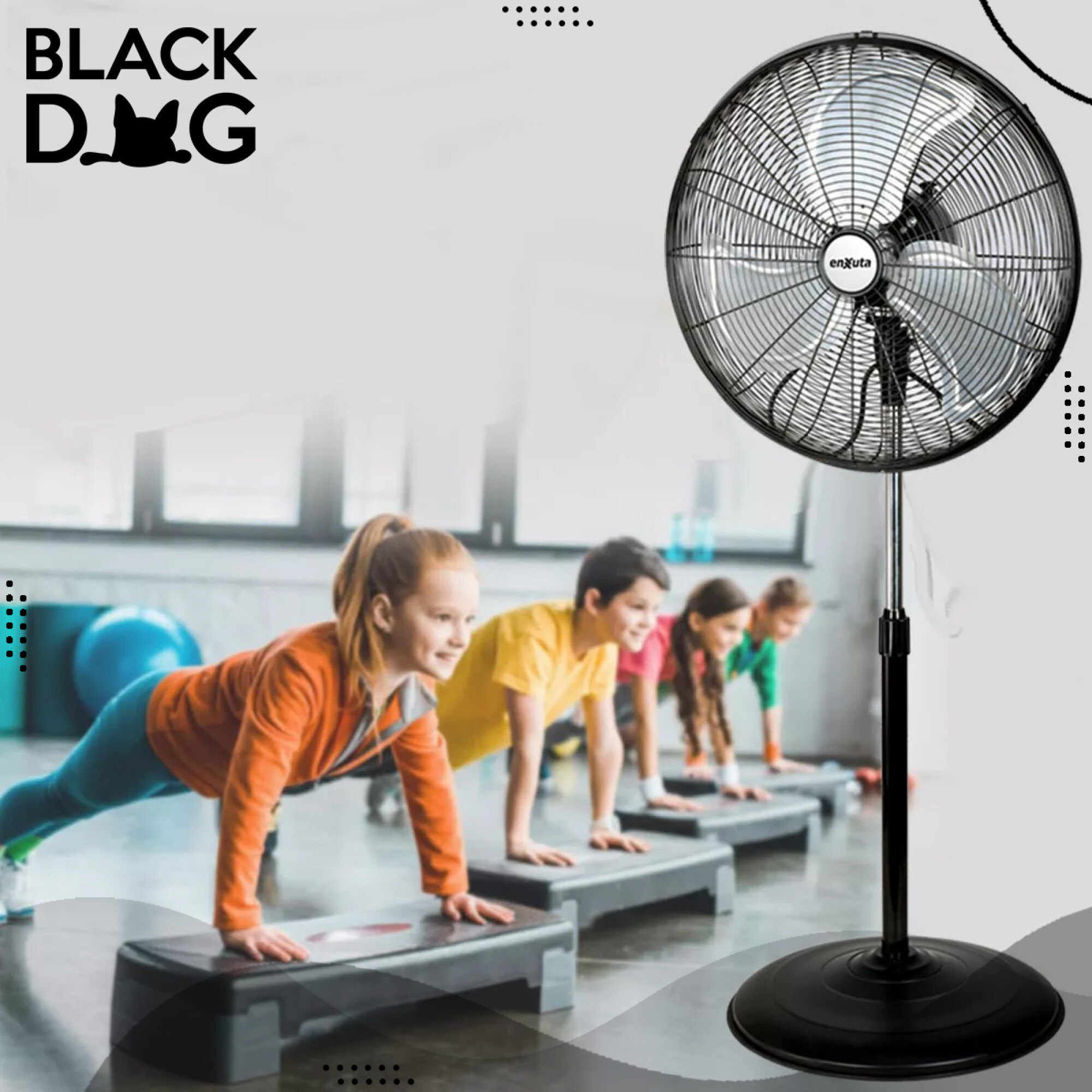 Ventilador De Pared Tipo Industrial Enxuta Viwenx3020 — Black Dog