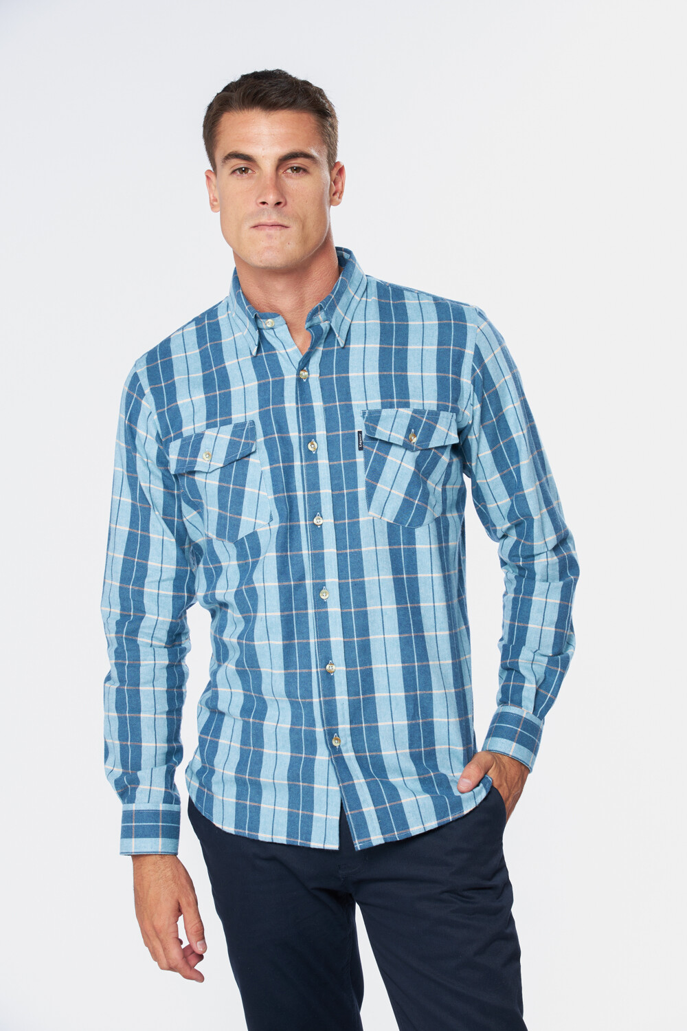 CAMISA DE VIYELA A CUADROS Verde