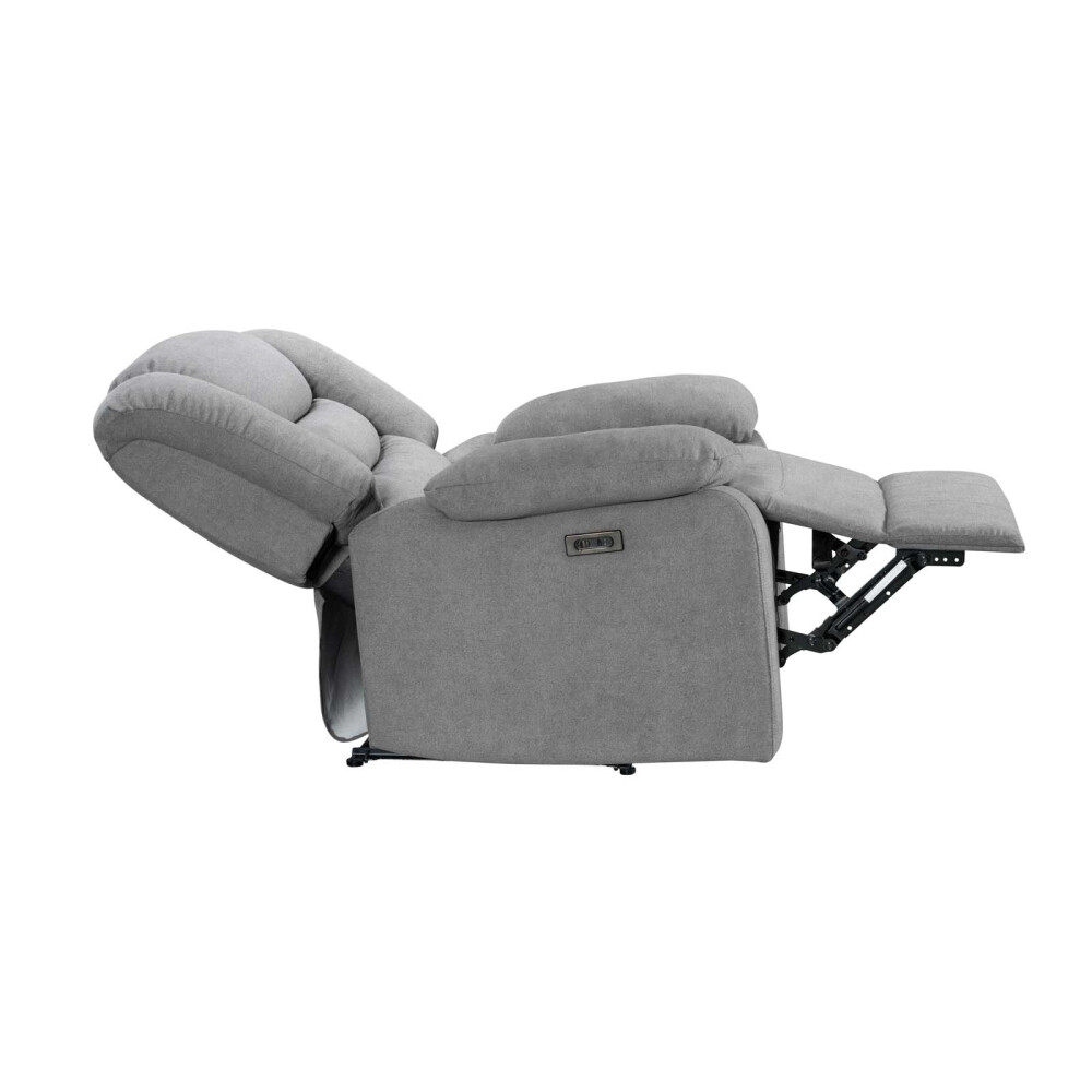 RECLINER ELÉCTRICO TELA GRIS MARSELLA II