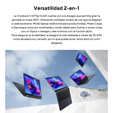 Notebook ASUS Vivobook S14 FLIP OLED TP3402VA-KN482W 512GB Notebook ASUS Vivobook S14 FLIP OLED TP3402VA-KN482W 512GB
