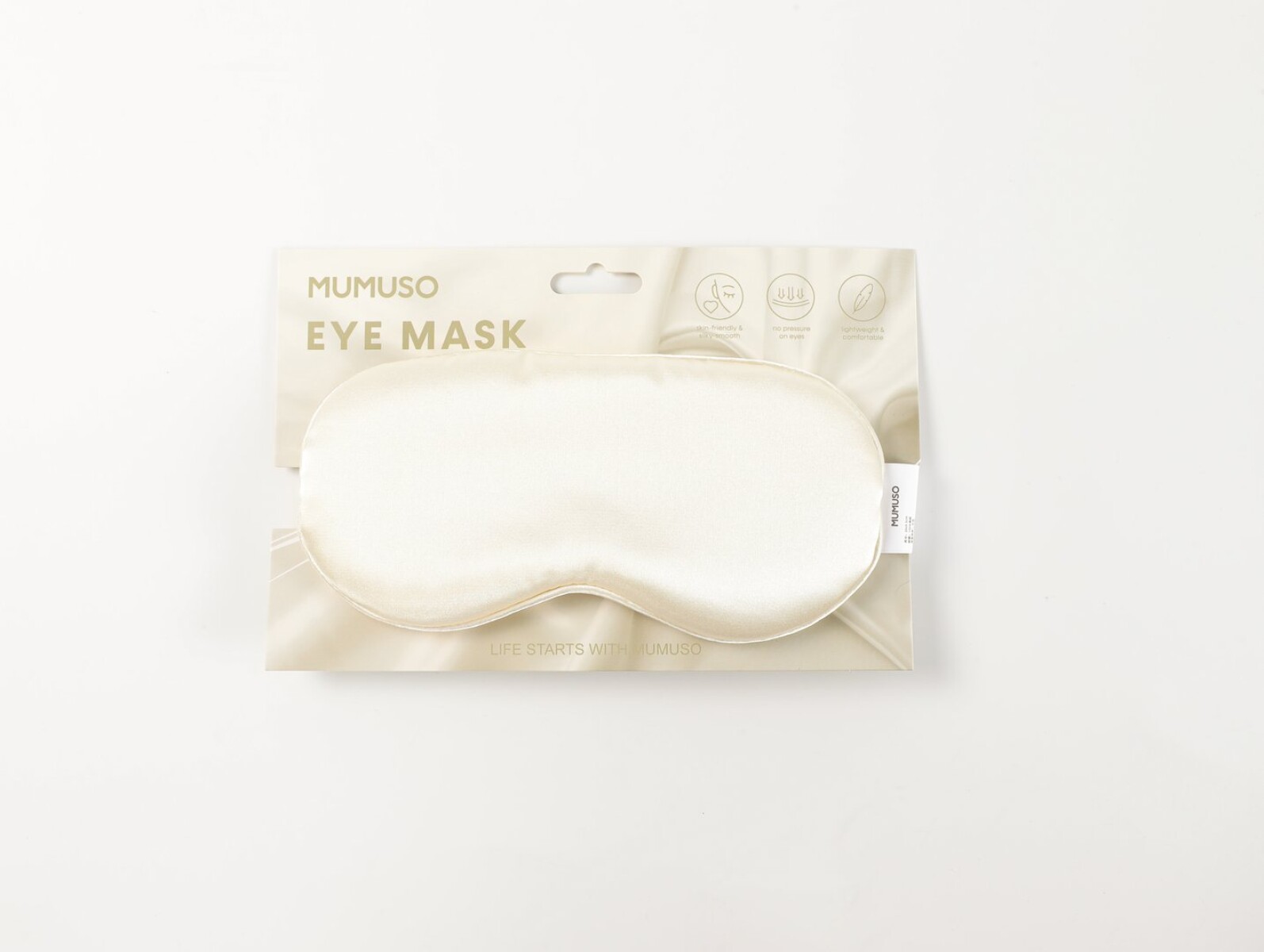 ANTIFAZ DE SEDA ESTILO MINIMALISTA - BEIGE 
