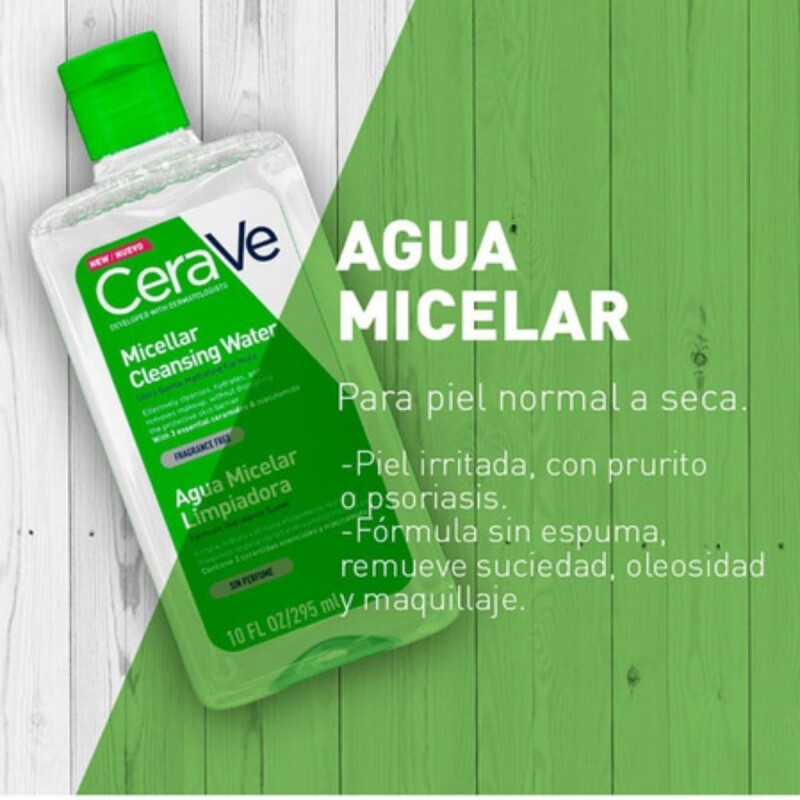 Agua Micelar CeraVe Hidratante 296 ML Agua Micelar CeraVe Hidratante 296 ML