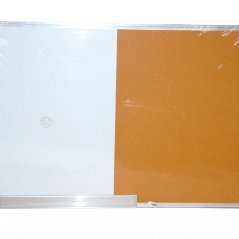 PIZARRA BLANCA Y CORCHO TAMAÑO 60 X 90 PIZARRA BLANCA Y CORCHO TAMAÑO 60 X 90