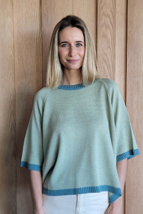 Buzo Kiwi Knitted Verde Malva