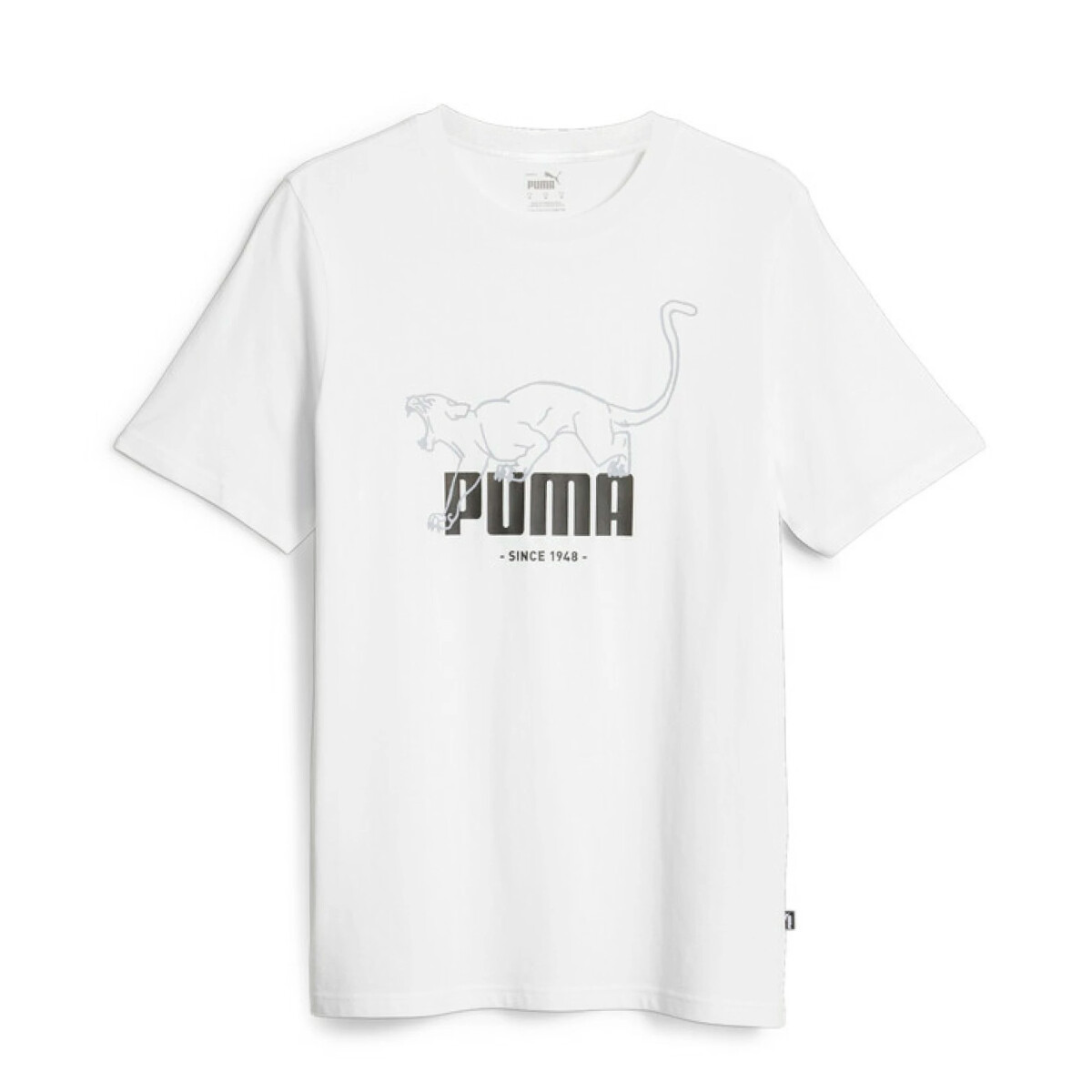 Remera Graphics Animal Puma - Blanco 