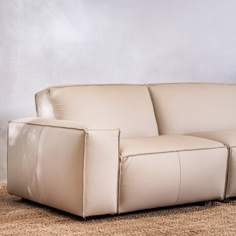 Sillón Modulado Cuero Orvalho Duna U