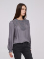 Blusa Anjelika Gris Topo