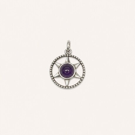 Dije Star Amatista - Plata 925 Dije Star Amatista - Plata 925