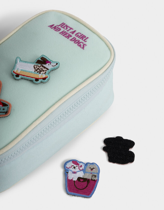 Cartucheras Cartuchera Con Parches - Acqua Claro