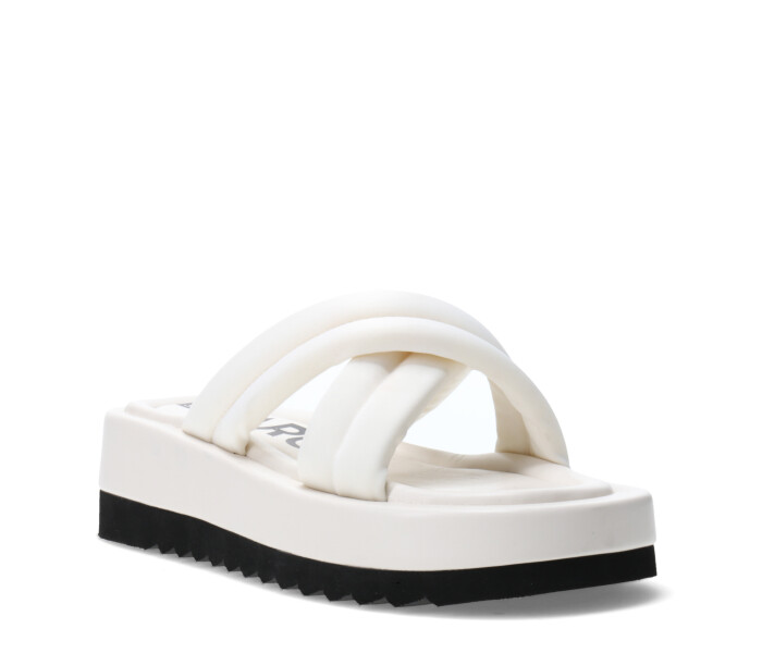 Sandalia SINPO descalza con tiras cruzadas de neo Off White