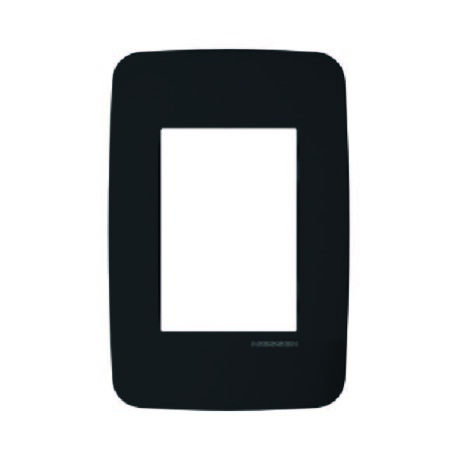 Placa y Marco Negro para 3 Módulos Línea Origen ABB Placa y Marco Negro para 3 Módulos Línea Origen ABB