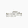 Par de alianzas en plata 925 modelo cinta Par De Alianzas En Plata 925 Modelo Cinta