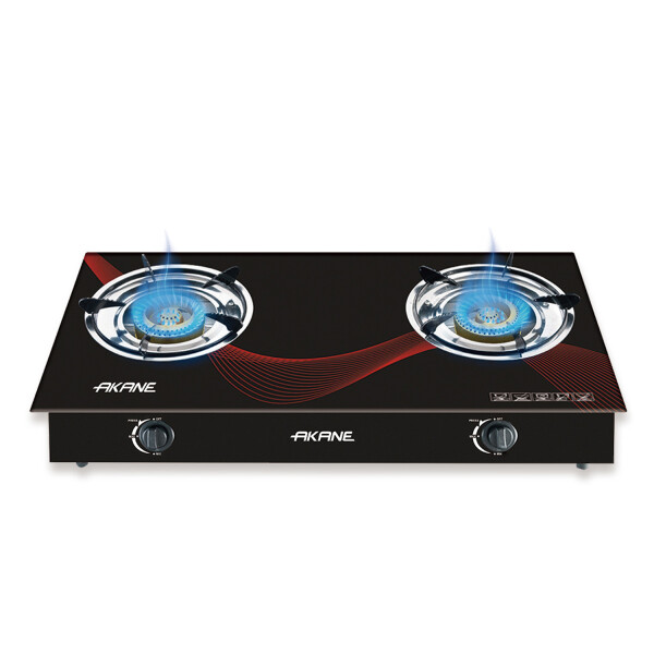 Anafe A Gas 2 Quemadores Akane Vidrio Templado 82255 ANAFE AKANE 2 QUEMADORES A GAS 82255