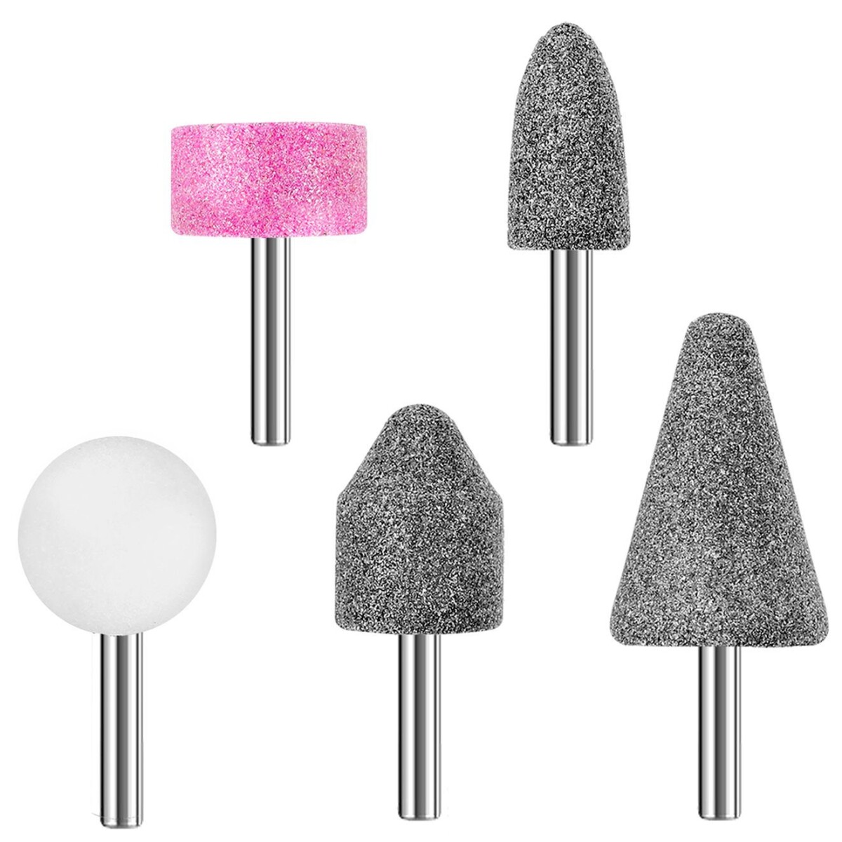 Set De 5 Piedras Para Amoladora Recta 