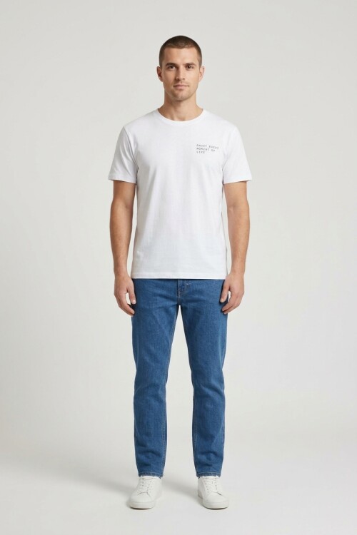Remera m/c estampada Enjoy BLANCO