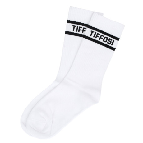 Medias Unisex Tiffosi Media Stripes Blanco