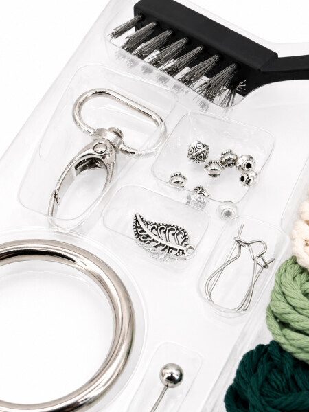 MACRAME KIT PARA HACER LLAVEROS MULTICOLOR