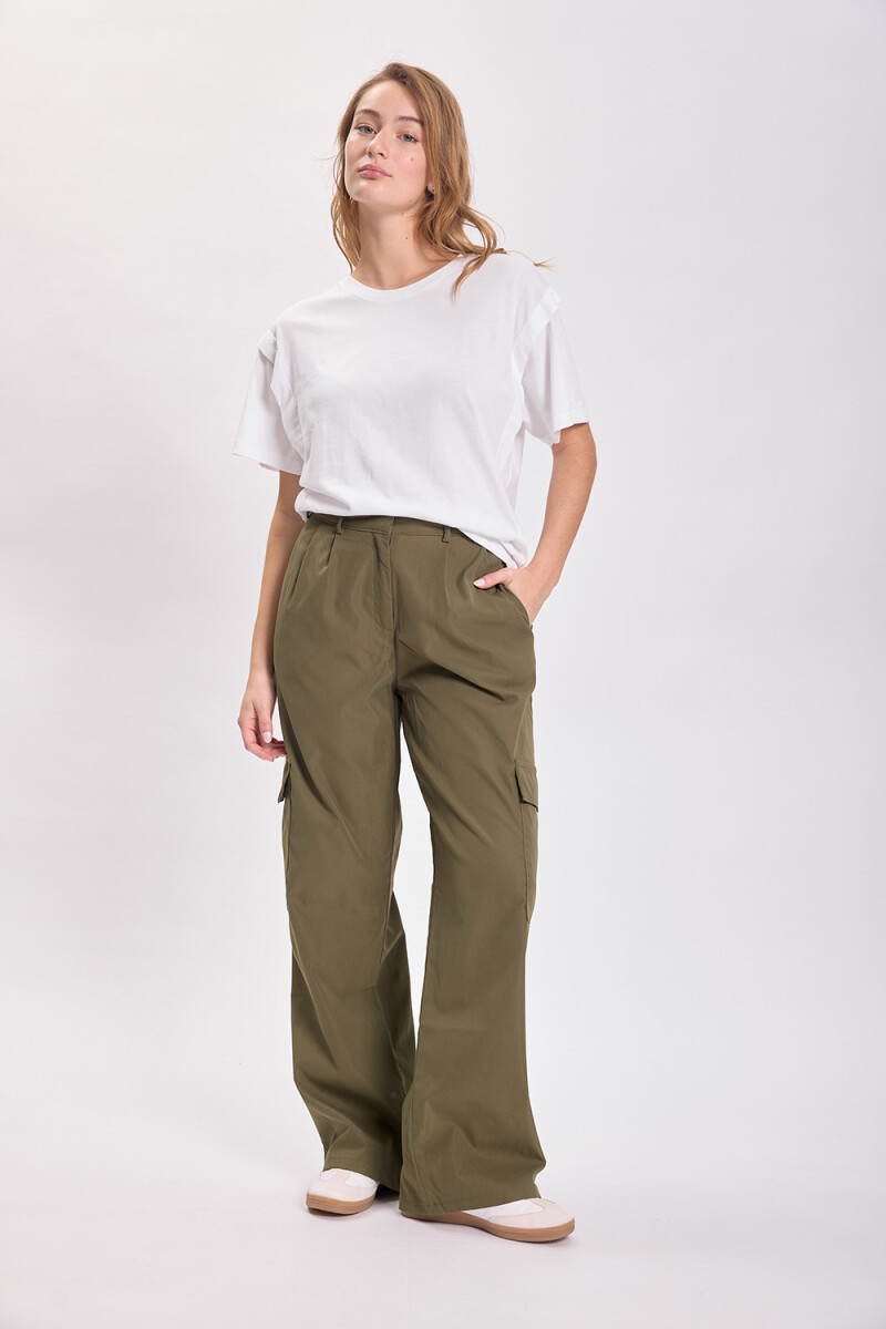 Pantalón casual cargo - Verde 