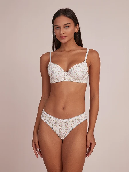 BIKINI ALGODÓN PACK X2 VERDE CLARO