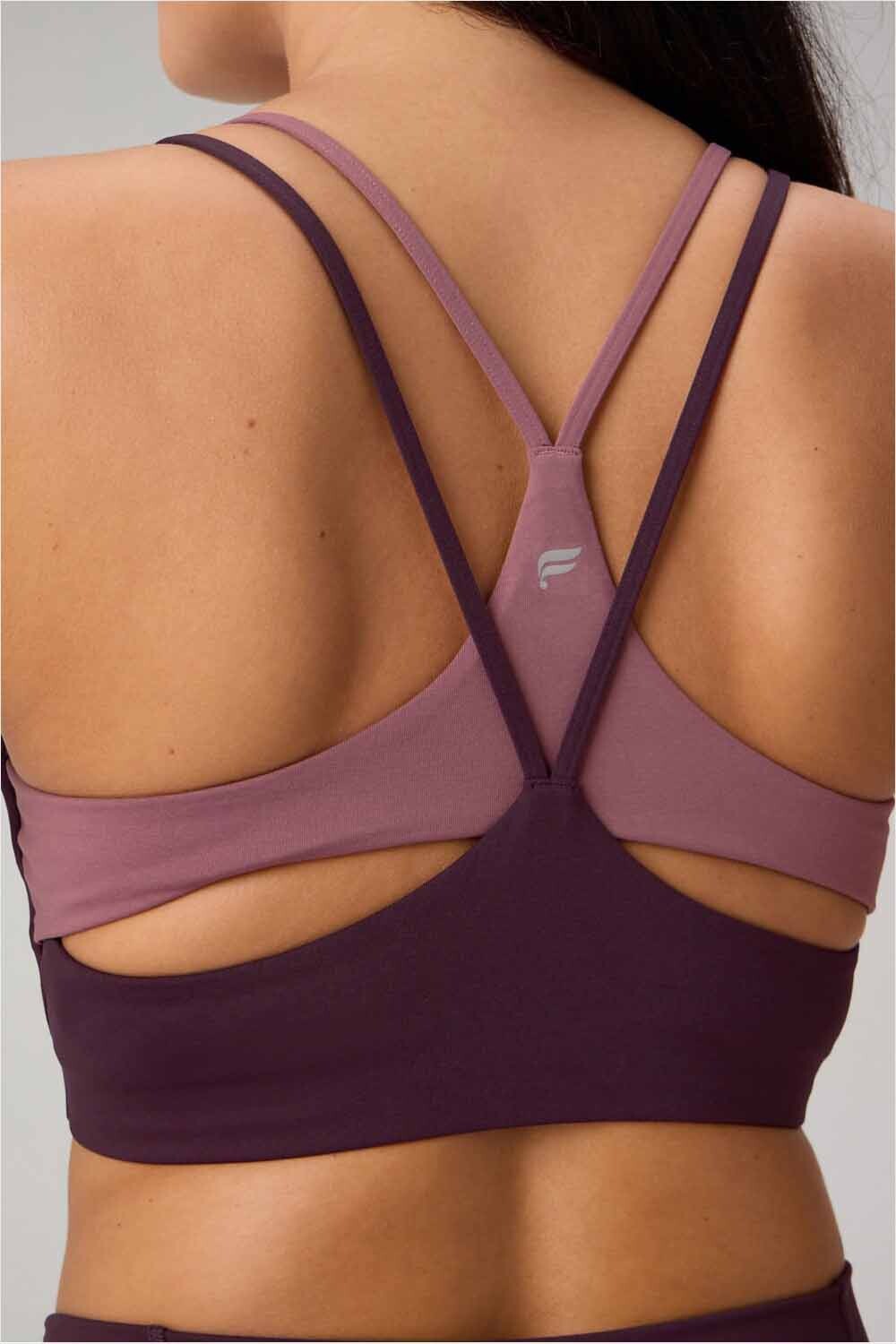 Top Principal Low Impact Bra Mujer Oxblood/Mushroom Mauve