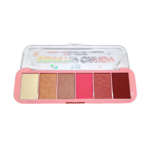 Paleta de colorete e iluminador 6 colores Paleta De Colorete E Iluminador 6 Colores