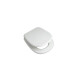 Tapa Inodoro Bari Mdf Blanco Brillo Para Baño De Colgar