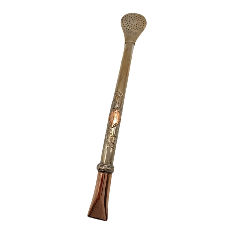 Bombilla criolla - PLATA Y ORO 20 bmpo20po