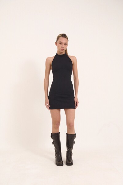 VESTIDO TEJIDO MINI SAUCE Negro