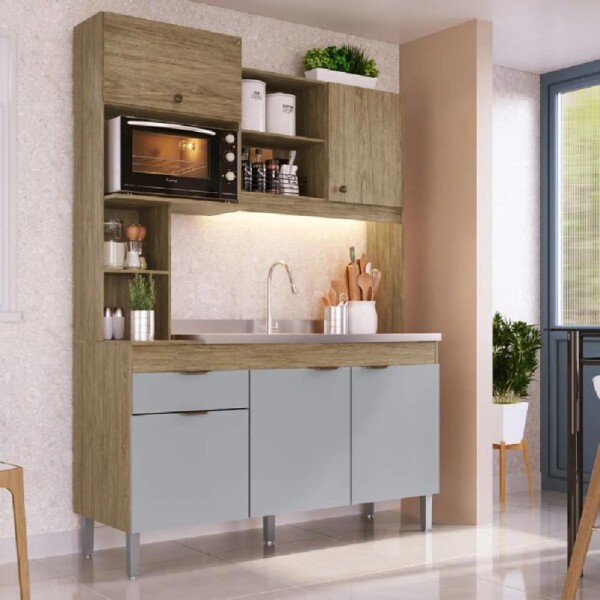 COCINA COMPACTA 1.52 5 PUERTAS 1 CAJON - ROMA COCINA COMPACTA 1.52 5 PUERTAS 1 CAJON - ROMA