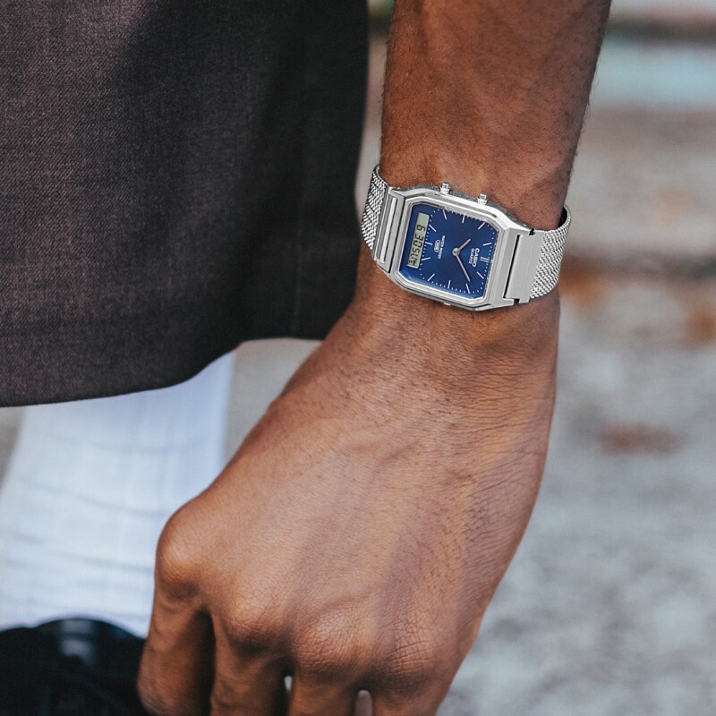 Reloj Casio Retro AQ230EM 2DF Unisex Reloj Casio Retro Aq230em 2df Unisex