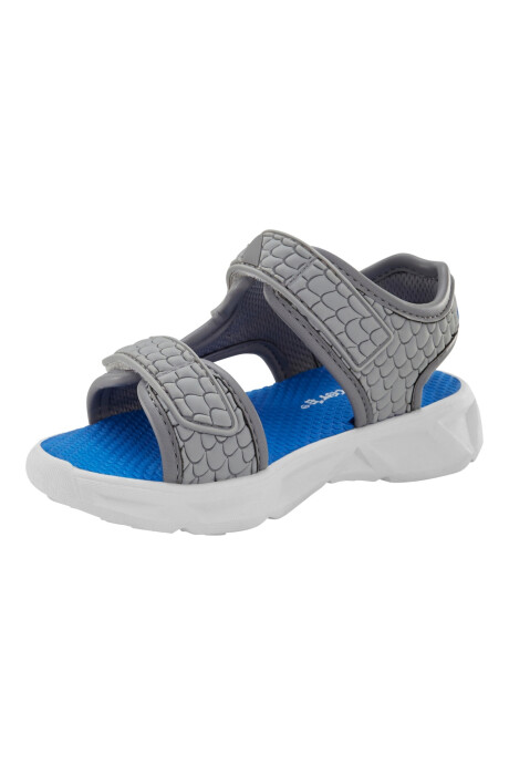 Sandalias con luces, diseño tiburón Sin color