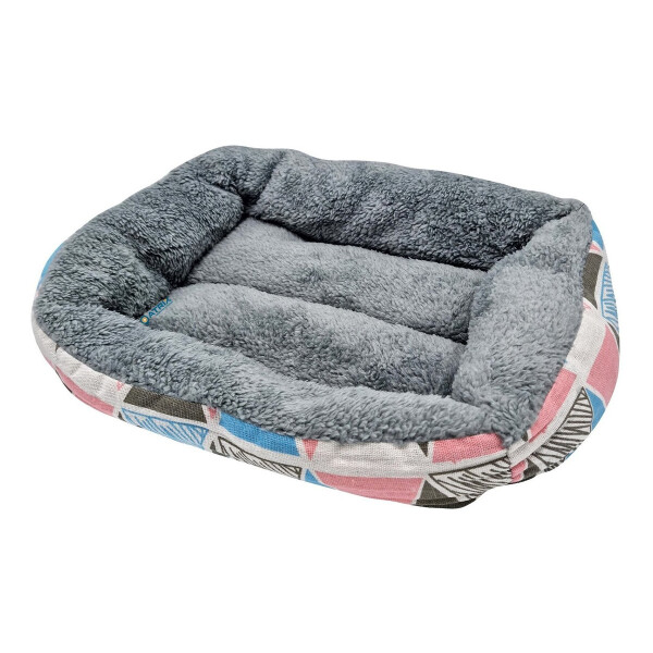 Cuna Cama Cucha Mascota Perro Gato Rectangular 70 X 48 Variante Triángulos