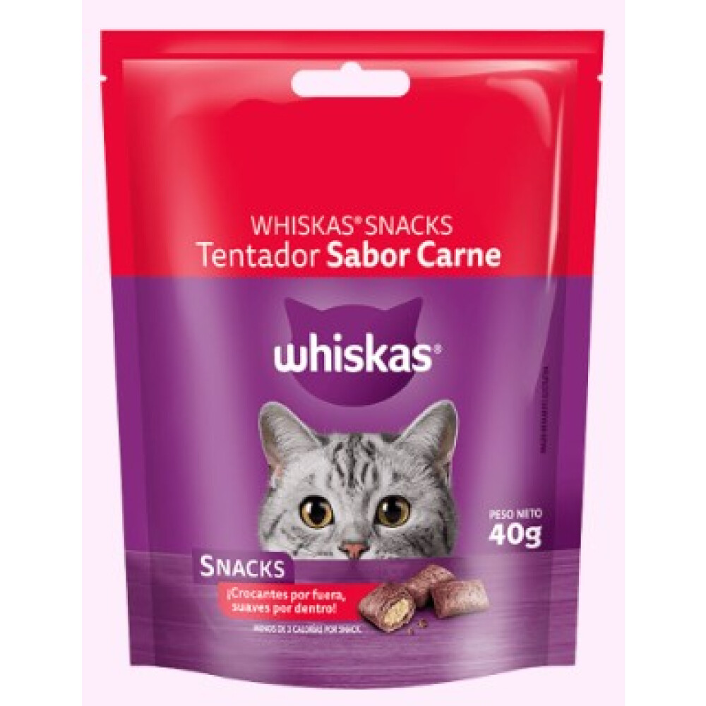 WHISKAS SNACKS CARNE 40GR WHISKAS SNACKS CARNE 40GR