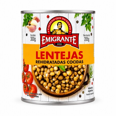 LENTEJA COCIDA EMIGRANTE EN LATA 300G 001